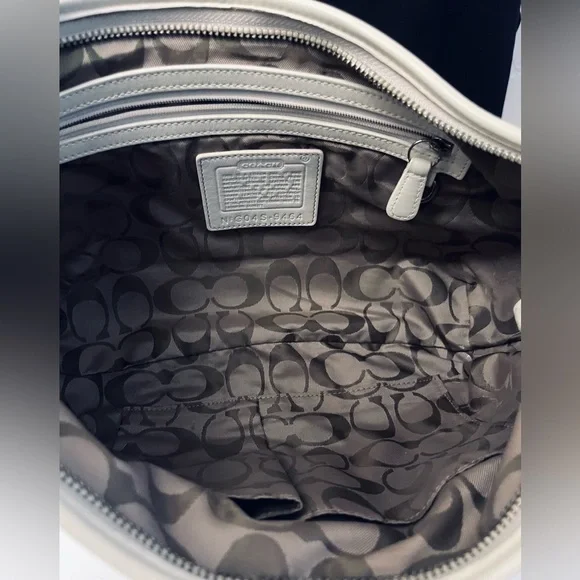 VINTAGE COACH SOHO CREAM/BEIGE HOBO LEATHER SHOULDER SHOULDER BAG  9464 - Picture 6 of 15